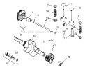 Camshaft, Crankshaft And Valves Diagram and Parts List for 73401 3900001-3999999 - 1993 Toro Lawn Tractor