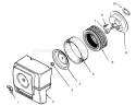 Air Intake Diagram and Parts List for 73401 5900001-5900260 - 1995 Toro Lawn Tractor