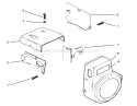 Baffles And Shrouds Diagram and Parts List for 73401 5900001-5900260 - 1995 Toro Lawn Tractor