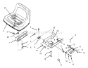 Seat Diagram and Parts List for 73401 5900001-5900260 - 1995 Toro Lawn Tractor