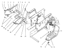 Belt Guard & Footrests Diagram and Parts List for 73401 5900001-5900260 - 1995 Toro Lawn Tractor