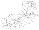 Front Axle And Steering Diagram and Parts List for 73401 5900261-5901260 - 1995 Toro Lawn Tractor
