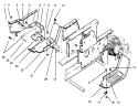 Belt Guard & Footrests Diagram and Parts List for 73401 5900261-5901260 - 1995 Toro Lawn Tractor