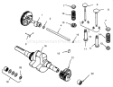 Camshaft, Crankshaft And Valves Diagram and Parts List for 73401 5900261-5901260 - 1995 Toro Lawn Tractor