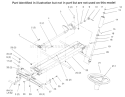 Frame Steering Diagram and Parts List for 73402 6900001-6999999 - 1996 Toro Lawn Tractor