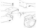 Baffles And Shrouds Diagram and Parts List for 73402 6900001-6999999 - 1996 Toro Lawn Tractor