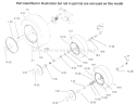 Wheels And Tires Diagram and Parts List for 73402 6900001-6999999 - 1996 Toro Lawn Tractor