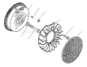 Part Location Diagram of 47-025-53 Kohler Flywheel