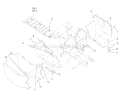 Footrest & Hoodstand Side Covers Diagram and Parts List for 73402 7900001-7999999 - 1997 Toro Lawn Tractor