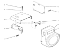Baffles And Shrouds Diagram and Parts List for 73403 6900001-6999999 - 1996 Toro Lawn Tractor