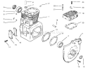 Crankcase & Cyl. Head Diagram and Parts List for 73403 6900001-6999999 - 1996 Toro Lawn Tractor