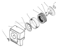 Air Cleaner Diagram and Parts List for 73403 7900001-7999999 - 1997 Toro Lawn Tractor