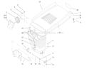 Hood Assembly Diagram and Parts List for 73403 7900001-7999999 - 1997 Toro Lawn Tractor