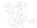 Hoodstand, Console Diagram and Parts List for 73403 7900001-7999999 - 1997 Toro Lawn Tractor