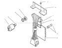 Pc Board & Test Switch Diagram and Parts List for 73403 7900001-7999999 - 1997 Toro Lawn Tractor