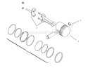 Piston And Rings Diagram and Parts List for 73403 7900001-7999999 - 1997 Toro Lawn Tractor