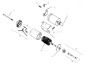 Starter Diagram and Parts List for 73403 7900001-7999999 - 1997 Toro Lawn Tractor