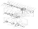 Eaton Hydrostatic Transmission #110-062 Diagram and Parts List for 73403 7900001-7999999 - 1997 Toro Lawn Tractor