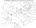 Fender, Seat Diagram and Parts List for 73423 6900001-6999999 - 1996 Toro Lawn Tractor