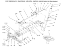 Frame Steering Diagram and Parts List for 73423 6900001-6999999 - 1996 Toro Lawn Tractor