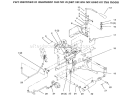 Hydraulic Lift System Diagram and Parts List for 73423 6900001-6999999 - 1996 Toro Lawn Tractor