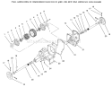 Hydrostatic Transmission Diagram and Parts List for 73423 6900001-6999999 - 1996 Toro Lawn Tractor