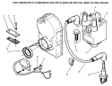 Ignition Electronics Diagram and Parts List for 73423 6900001-6999999 - 1996 Toro Lawn Tractor