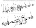 Cam & Crankshafts Diagram and Parts List for 73423 6900001-6999999 - 1996 Toro Lawn Tractor