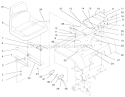 Fender, Seat & Tail Lights Diagram and Parts List for 73423 7900001-7999999 - 1997 Toro Lawn Tractor