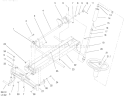 Frame Axle And Steering System Diagram and Parts List for 73423 7900001-7999999 - 1997 Toro Lawn Tractor