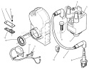 Ignition Electronics Diagram and Parts List for 73423 7900001-7999999 - 1997 Toro Lawn Tractor