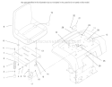 Fender, Seat & Reflectors Diagram and Parts List for 73428 8900500-8999999 - 1998 Toro Lawn Tractor