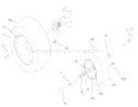 Wheel Assemblies Diagram and Parts List for 73428 8900500-8999999 - 1998 Toro Lawn Tractor