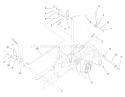 Brake System Diagram and Parts List for 73428 8900500-8999999 - 1998 Toro Lawn Tractor