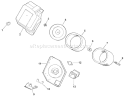 Air Intake/filtration Diagram and Parts List for 73429 9900001-9999999 - 1999 Toro Lawn Tractor