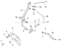 Engine Controls Diagram and Parts List for 73429 9900001-9999999 - 1999 Toro Lawn Tractor