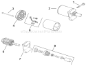 Starter Diagram and Parts List for 73429 9900001-9999999 - 1999 Toro Lawn Tractor