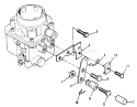 Choke Linkage Diagram and Parts List for 73420 3900001-3999999 - 1993 Toro Lawn Tractor