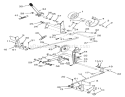 Clutch, Brake And Speed Control Linkage Diagram and Parts List for 73420 3900001-3999999 - 1993 Toro Lawn Tractor