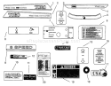 Decals Diagram and Parts List for 73420 3900001-3999999 - 1993 Toro Lawn Tractor