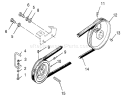 Drive Belt And Pulleys Diagram and Parts List for 73420 3900001-3999999 - 1993 Toro Lawn Tractor