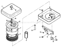 Air Cleaner Diagram and Parts List for 73440 5900223-5999999 - 1995 Toro Lawn Tractor