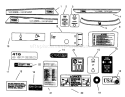 Decals Diagram and Parts List for 73440 5900223-5999999 - 1995 Toro Lawn Tractor
