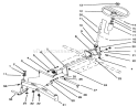 Front Axle And Steering Diagram and Parts List for 73440 5900223-5999999 - 1995 Toro Lawn Tractor