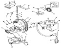 Gearcase And Ignition Controls Diagram and Parts List for 73440 5900223-5999999 - 1995 Toro Lawn Tractor