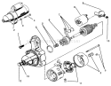 Starter Diagram and Parts List for 73440 5900223-5999999 - 1995 Toro Lawn Tractor