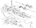 Transmission 8-Speed Diagram and Parts List for 73440 5900223-5999999 - 1995 Toro Lawn Tractor