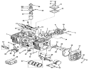 Cylinder Block Diagram and Parts List for 73440 5900223-5999999 - 1995 Toro Lawn Tractor