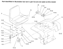 Fender, Seat Diagram and Parts List for 73441 69000001-69999999 - 1996 Toro Lawn Tractor