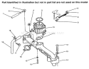 Intake Manifold & Carburetor Diagram and Parts List for 73441 69000001-69999999 - 1996 Toro Lawn Tractor
